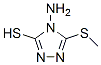 4-氨基-5-甲基硫代-4H-1,2,4-噻唑-3-硫醇结构式_21532-03-6结构式