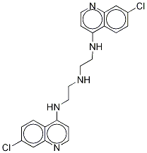 N-(7-chloro-4-quinolinyl)-n’-[2-[(7-chloro-4-quinolinyl)amino]ethyl]-1,2-ethanediamine
 Structure,215592-20-4Structure