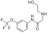 2-(2-羟基乙基氨基)-n-(3-(三氟甲氧基)苯基)乙酰胺结构式_215649-72-2结构式