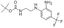 n-{2-[2-氨基-4-(三氟甲基)苯胺]乙基}氨基甲酸叔丁酯结构式_215655-42-8结构式