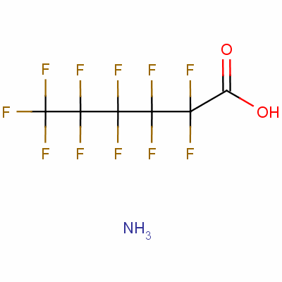 十一氟己酸铵结构式_21615-47-4结构式
