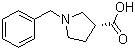 (3R)-1-苯基甲基-3-吡咯烷羧酸结构式_216311-57-8结构式