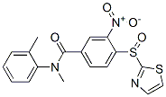 N-甲基-N-(2-甲基苯基)-3-硝基-4-(2-噻唑磺酰基)-苯胺结构式_217438-17-0结构式