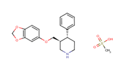 甲磺酸帕罗西汀结构式_217797-14-3结构式