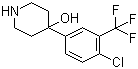 4-[4-氯-3-(三氟甲基)苯基]-4-哌啶醇结构式_21928-50-7结构式