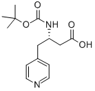 Boc-4-(4-吡啶)-L-β-高丙氨酸结构式_219297-13-9结构式