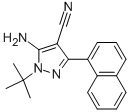 5-氨基-3-(1-萘)-4-氰基-1-叔丁基吡唑结构式_221243-34-1结构式
