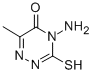4-氨基-3-疏基-6-甲基-4H-[1,2,4]噻嗪-5-酮结构式_22278-81-5结构式