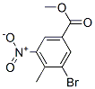 3-Bromo-4-methyl-5-nitrobenzoic acid methyl ester Structure,223519-08-2Structure