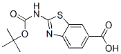 2-叔丁氧羰氨基苯并噻唑-6-羧酸结构式_225525-50-8结构式