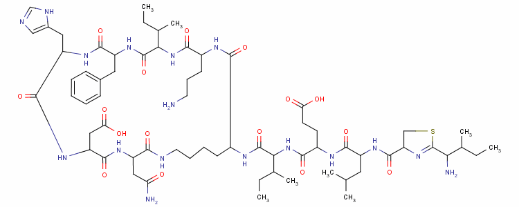 杆菌肽A结构式_22601-59-8结构式