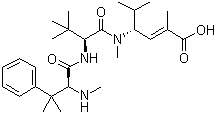 N,BETA,BETA-三甲基-L-苯基丙氨酰基-N-[(1S,2E)-3-羧基-1-(1-甲基乙基)-2-丁烯基]-N,3-二甲基-L-缬氨酰胺结构式_228266-40-8结构式