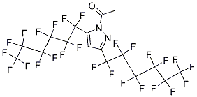 1-乙酰基-3,5-双(全氟己基)吡唑结构式_231953-34-7结构式