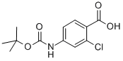 Boc-4-氨基-2-氯苯甲酸结构式_232275-73-9结构式