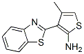 3-(1,3-苯并噻唑-2-基-4-甲基噻吩-2-胺结构式_232941-00-3结构式