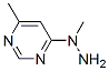 (8CI)-4-甲基-6-(1-甲基肼基)-嘧啶结构式_23372-26-1结构式