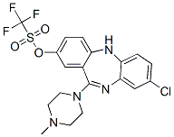 1,1,1-三氟-8-氯-11-(4-甲基-1-哌嗪基)-5H-二苯并[b,e][1,4]二氮杂烷-2-基-甲磺酸酯结构式_234113-94-1结构式