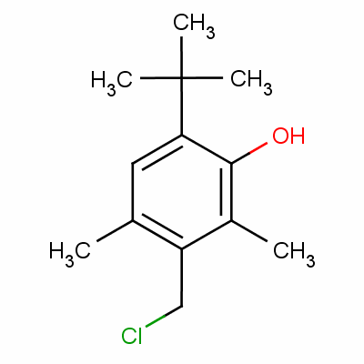 2-(T-butyl)-3-chloromethyl-4,6-dimethylphenol Structure,23500-79-0Structure