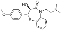 (2R,3s)-5-(2-二甲基氨基乙基)-3-羟基-2-(4-甲氧基-苯基)-2,3-二氢-5H-苯并[b][1,4]噻嗪革-4-酮结构式_23515-44-8结构式