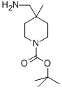 1-Piperidinecarboxylic acid, 4-(aminomethyl)-4-methyl-, 1,1-dimethylethyl ester Structure,236406-22-7Structure