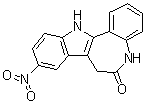 9-硝基-7,12-二氢吲哚o[3,2-d][1]苯并氮杂卓-6(5H)-酮结构式_237430-03-4结构式