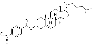 胆甾烯基对硝基苯甲酸酯结构式_23838-12-2结构式