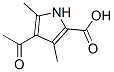 4-乙酰基-3,5-二甲基-1H-吡咯-2-羧酸结构式_2386-28-9结构式