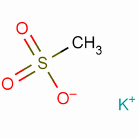 甲烷磺酸钾结构式_2386-56-3结构式