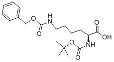N-Boc-N-Cbz-L-lysine Structure