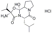 2beta-氨基-9,10,10aalpha,10b-四氢-10bbeta-羟基-5beta-异丁基-2-异丙基-8H-恶唑并[3,2-a]吡咯并[2,1-c]吡嗪-3,6(2H,5H)-二酮盐酸盐盐结构式_24177-10-4结构式