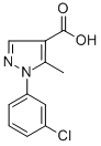 1-(3-Chlorophenyl)-5-methyl-1h-pyrazole-4-carboxylic acid Structure,241799-33-7Structure