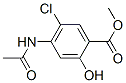 4-乙酰氨基-5-氯-2-羟基苯甲酸甲酯结构式_24190-77-0结构式
