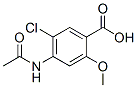 2-甲氧基-4-乙酰胺基-5-氯苯甲酸结构式_24201-13-6结构式