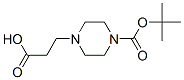 3-(1-tert-Butoxycarbonylpiperazin-4-yl)propionicacid Structure,242459-97-8Structure