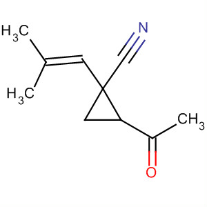 (9ci)-2-乙酰基-1-(2-甲基-1-丙烯基)-环丙烷甲腈结构式_243119-02-0结构式