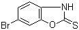 2(3H)-Benzoxazolethione, 6-bromo- Structure,24316-84-5Structure