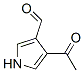 (8CI)-4-乙酰基吡咯-3-羧醛结构式_24445-11-2结构式