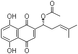 乙酰紫草素结构式_24502-78-1结构式