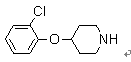 4-(2-氯苯氧基)哌啶结构式_245057-65-2结构式