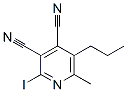 2-碘-6-甲基-5-丙基-3,4-吡啶二甲腈结构式_245079-24-7结构式