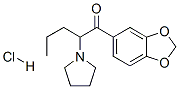 1-(3,4-亚甲基二氧苯基)-2-吡咯烷-1-基戊酮盐酸盐结构式_24622-62-6结构式