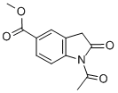 1-乙酰基-2-氧代-2,3-二氢-1H-吲哚-5-羧酸甲酯结构式_247082-83-3结构式