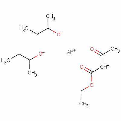 铝二(均丁醇)乙酰乙酸酯螯合物结构式_24772-51-8结构式