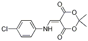5-(4-氯-苯基氨基)-亚甲基-2,2-二甲基-1,3二噁烷-4,6-二酮结构式_25063-46-1结构式