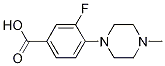 3-氟-4-(4-甲基-1-哌嗪)苯甲酸结构式_250683-76-2结构式