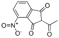 2-乙酰基-4-硝基-1,3-茚二酮结构式_25125-04-6结构式