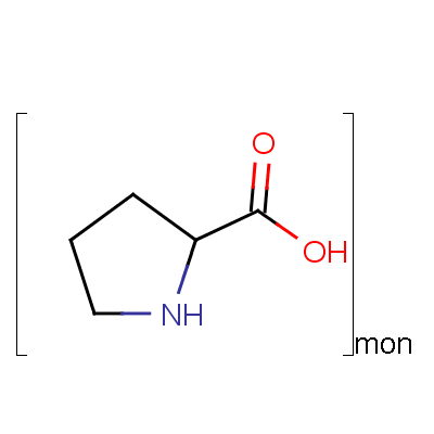 聚左旋脯氨酸结构式_25191-13-3结构式