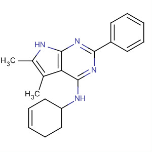 N-3-环己烯-1-基-5,6-二甲基-2-苯基-7h-吡咯并[2,3-d]嘧啶-4-胺结构式_251946-19-7结构式