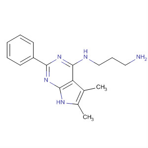 N1-(5,6-二甲基-2-苯基-7h-吡咯并[2,3-d]嘧啶-4-基)-1,3-丙二胺结构式_251946-25-5结构式