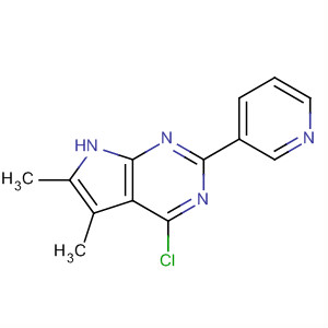 4-氯-5,6-二甲基-2-(3-吡啶)-7h-吡咯并[2,3-d]嘧啶结构式_251947-10-1结构式